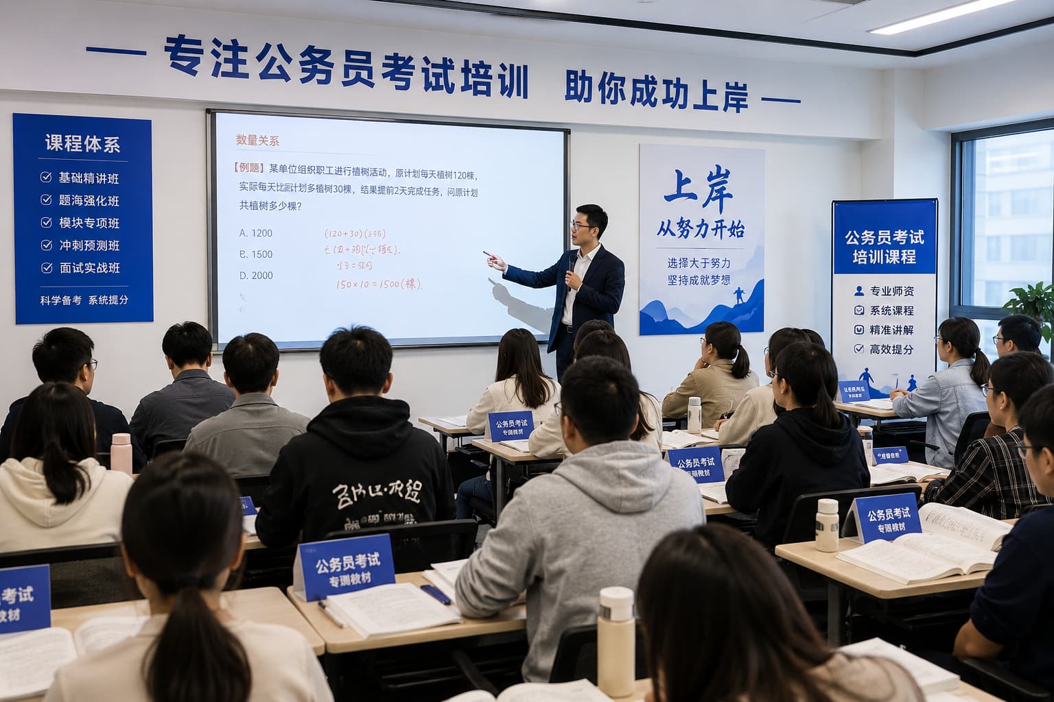 公考培训机构的学习与咨询场景